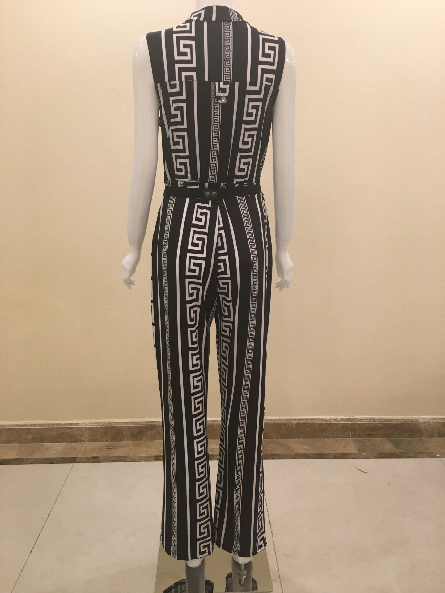 Sexy Summer Print Women Jumpsuits&rompers-Suits-White-S-Free Shipping Leatheretro