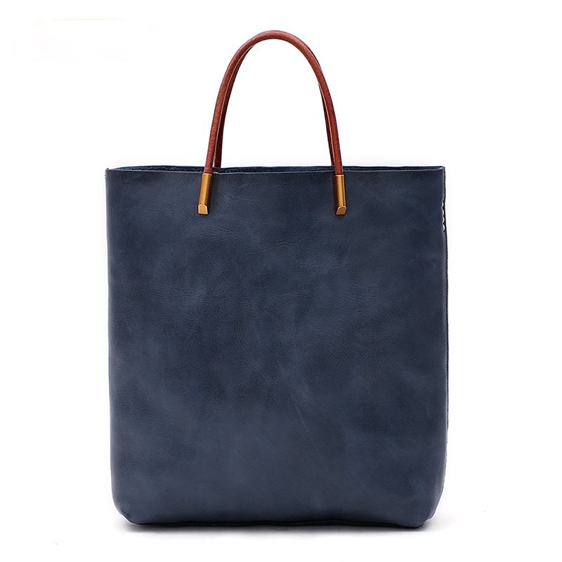 New Women Fashion Leather Shoulder Handbag W8749-Leather Women Bags-Blue-Free Shipping Leatheretro