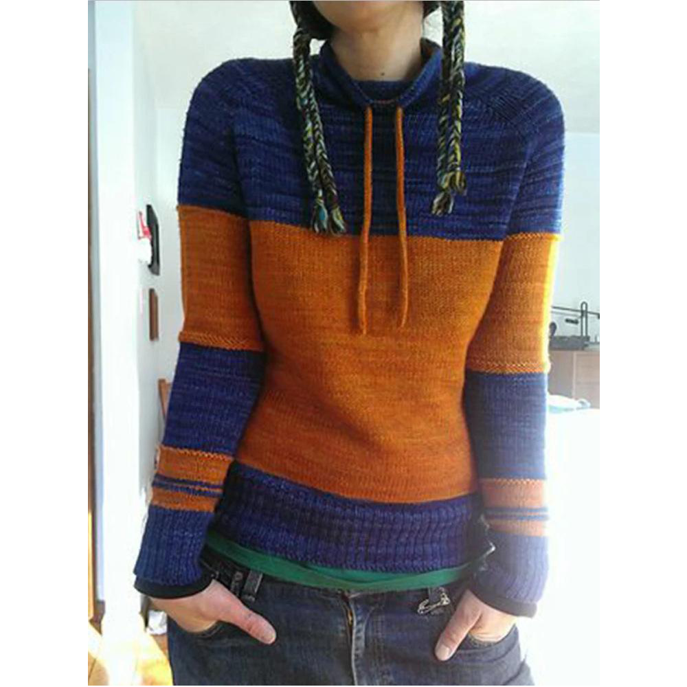 Fashion Women Drawstring Winter Sweaters-Sweater&Hoodies-Yellow-S-Free Shipping Leatheretro