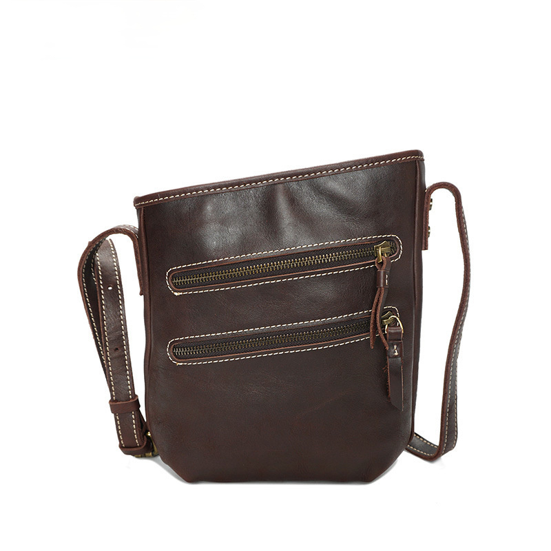 Handmade Leather Bags for Men and Women 8122-Leather Women Bags-Black-Free Shipping Leatheretro