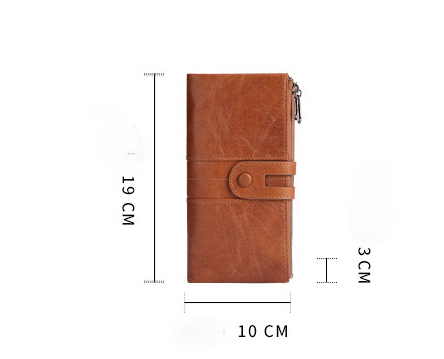 Women Vintage Leather Fashion Long Purse J2072-Leather Wallets-Green-Free Shipping Leatheretro