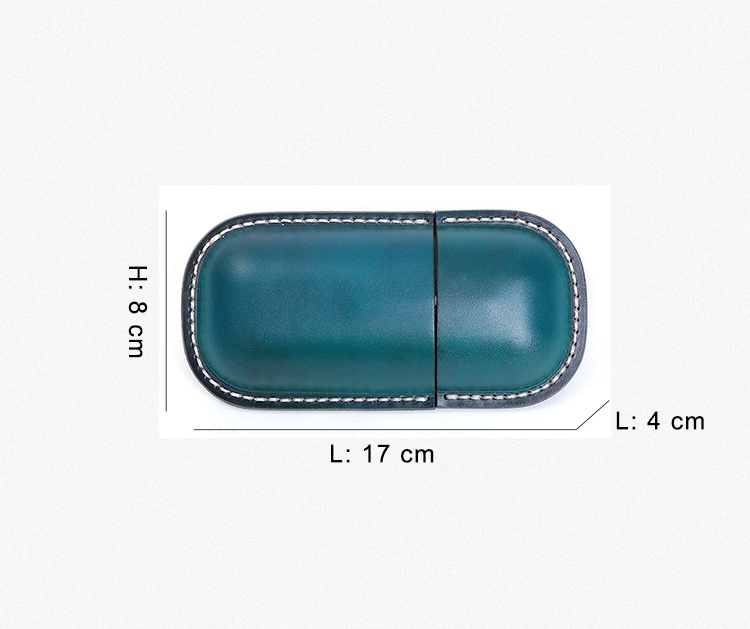 Vintage Handmade Leather Glass Cases J103-Leather Cases-Red Brwon-Free Shipping Leatheretro