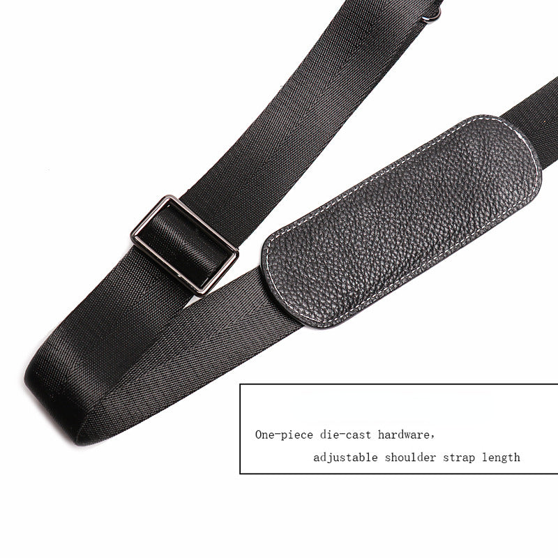 Black Cowhide Leather Business Computer Bags with Large Capacity 30242-Leateher Briefcase-Black-Free Shipping Leatheretro