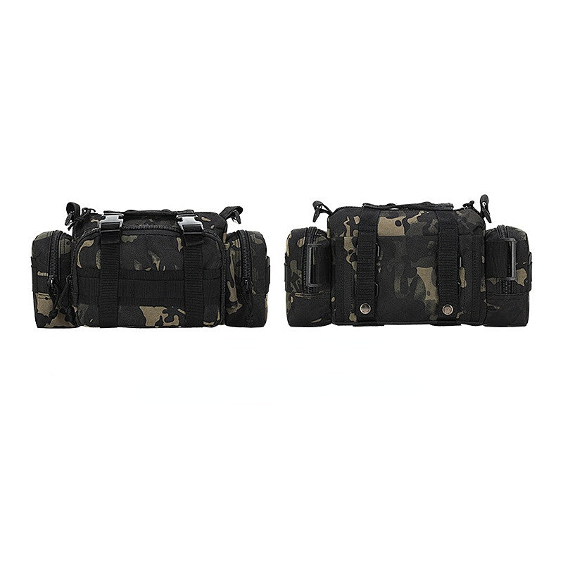 Multifunctional Tactical Bags Cycling Shoulder Bags for Men-Handbags-Black Camouglage-Free Shipping Leatheretro