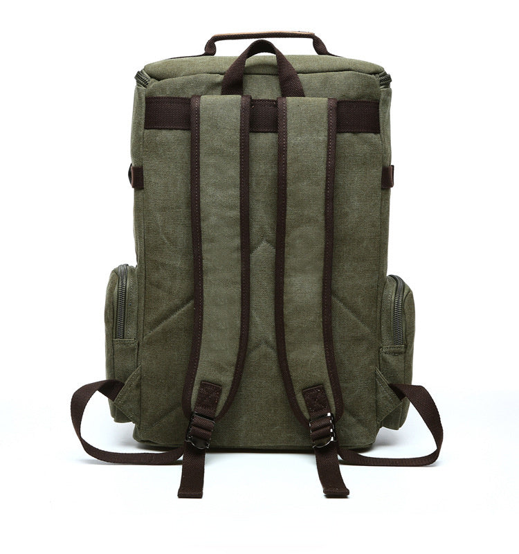 Men's Sports Outdoor Traveling Canvas Backpack 8831-Backpacks-Blue-Free Shipping Leatheretro