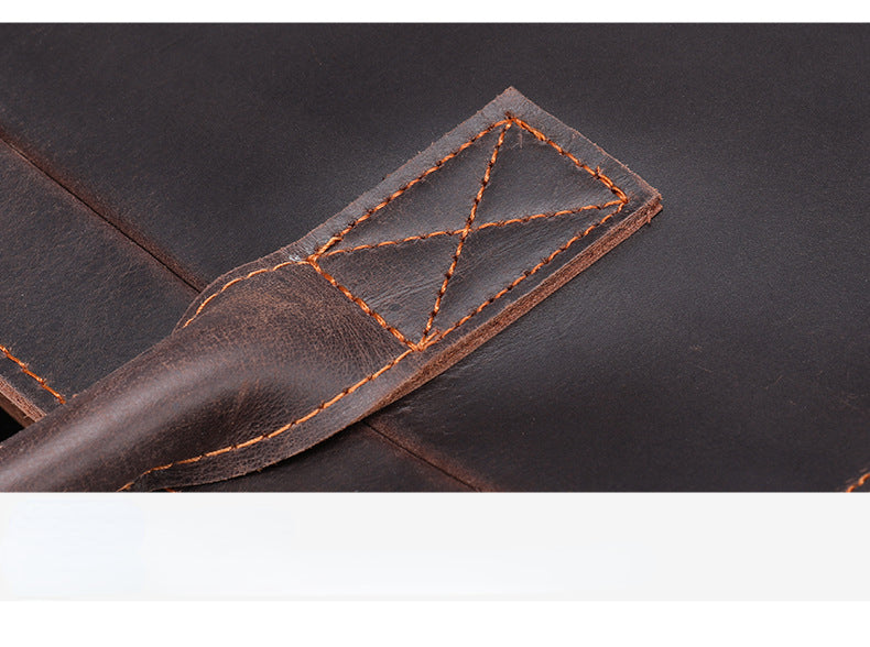 Vintage Business Leather Crossbody Bags for Men 5025-Handbags-Coffee-Free Shipping Leatheretro