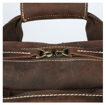 Retro Roomy Leather Travel Backpack P-8027-Leather Backpack-Dark Brown-Free Shipping Leatheretro