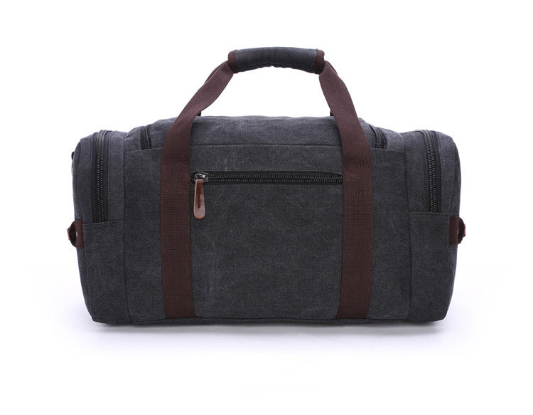 Canvas Traveling Duffle Bags Large Capacity 8830-Duffel Bags-Black-Free Shipping Leatheretro