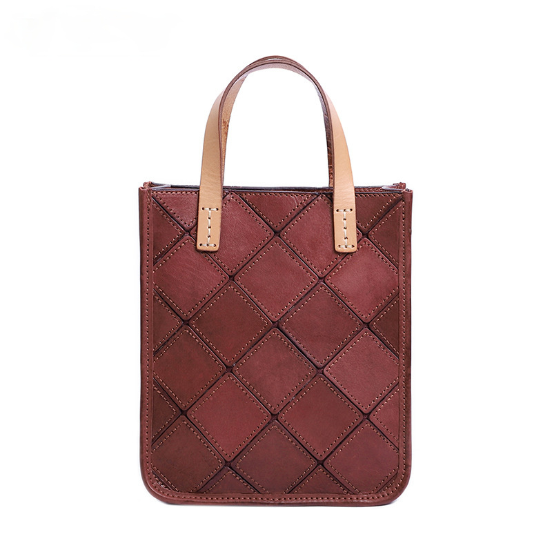 Hot Women Shoulder Split Joint Leather Small Handbag J8787-Leather Women Bags-Black-Free Shipping Leatheretro