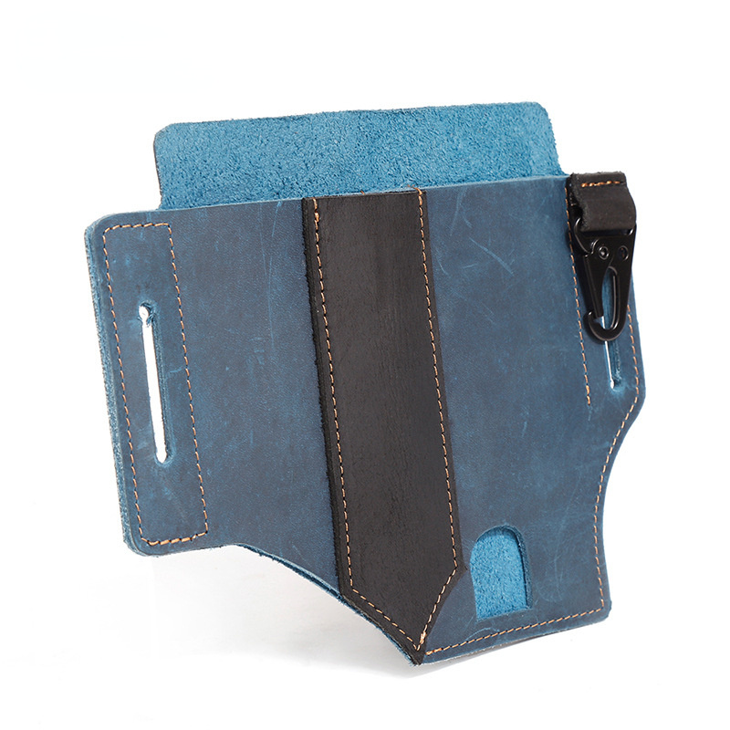 Vintage Outdoor Tactical Tool Leather Waist Bag-Leather Waist Bag-Coffee-Free Shipping Leatheretro