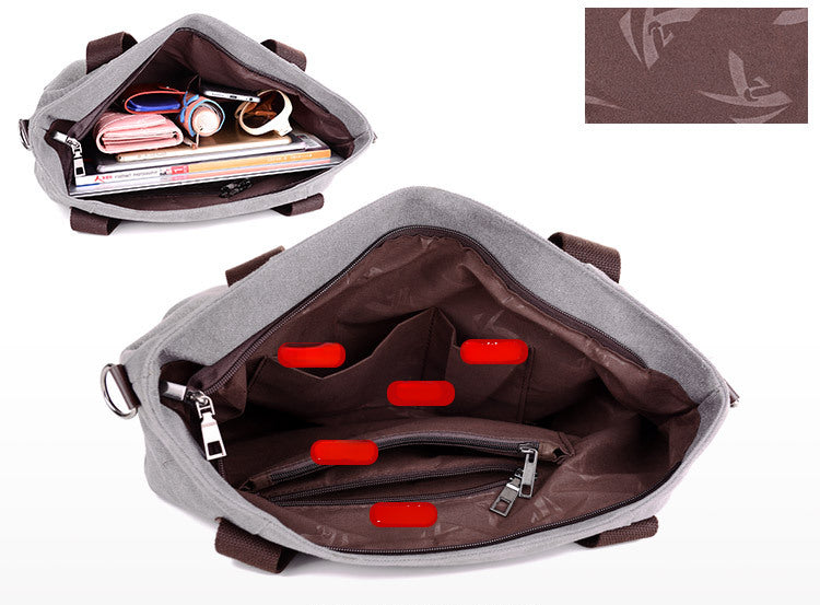 Vintage Large Storage Canvas Bags for Traveling 848-Duffel Bags-Purple-Free Shipping Leatheretro