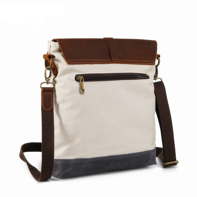 Fashion Canvas Casual Backpack for Men-Handbags-Ivory-Free Shipping Leatheretro