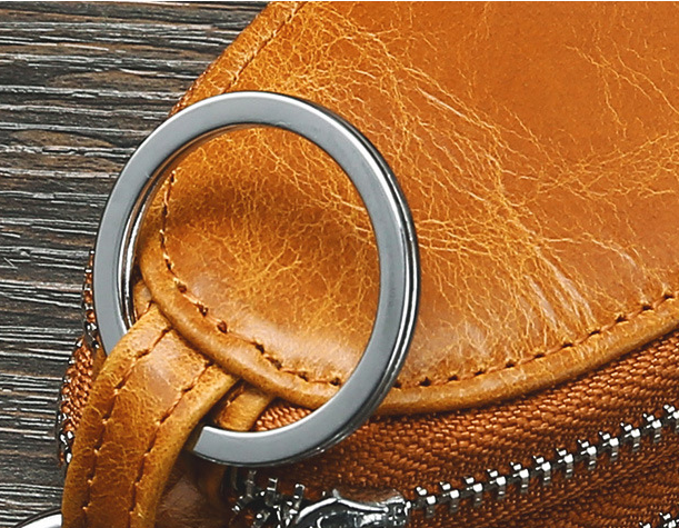 Vintage Leather Double Zipper Key Case 9006 – LEATHERETRO