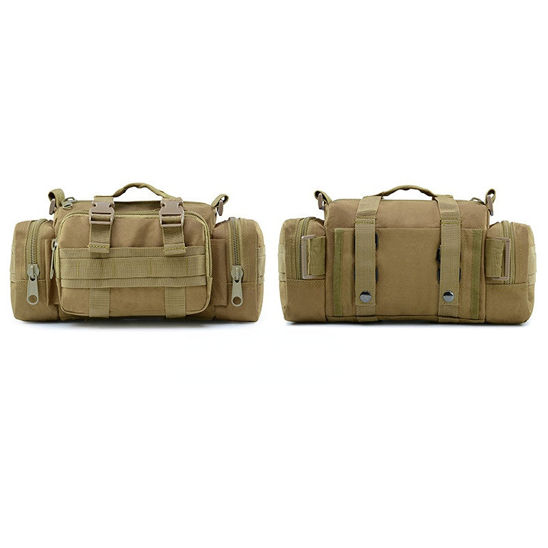 Multifunctional Tactical Bags Cycling Shoulder Bags for Men-Handbags-Khaki-Free Shipping Leatheretro