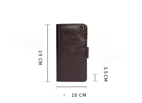 Men Multi Functional Handmade Leather Wallets J9322-Leather Wallets-Coffee-Free Shipping Leatheretro