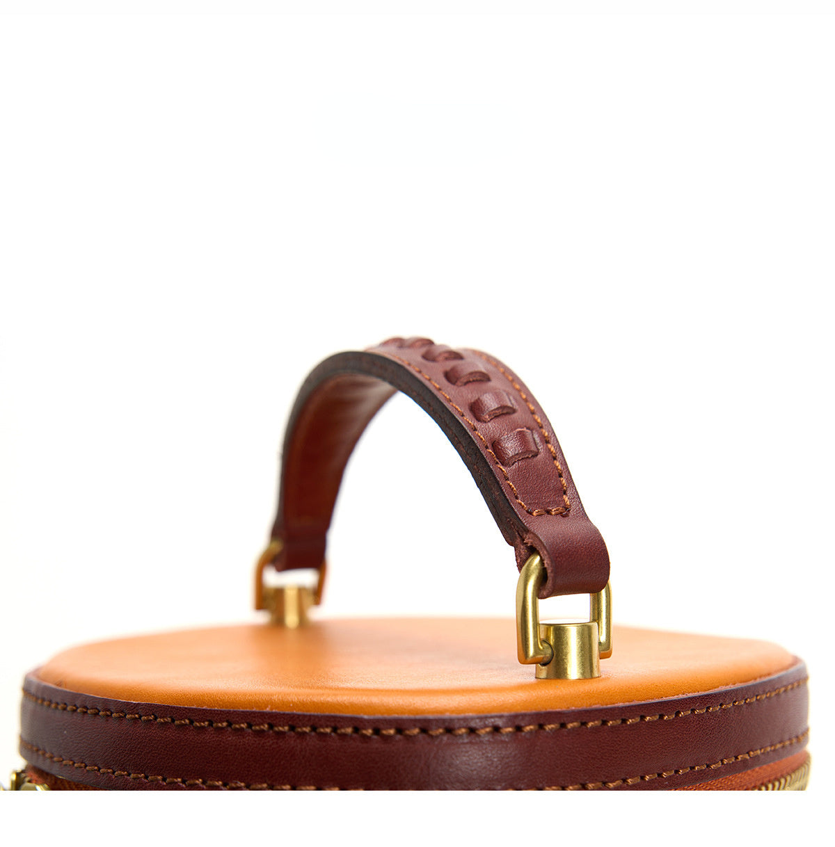 Vintage Vege Tanned Leather Bucket Bags for Women-Handbag & Wallet Accessories-Brown-Free Shipping Leatheretro