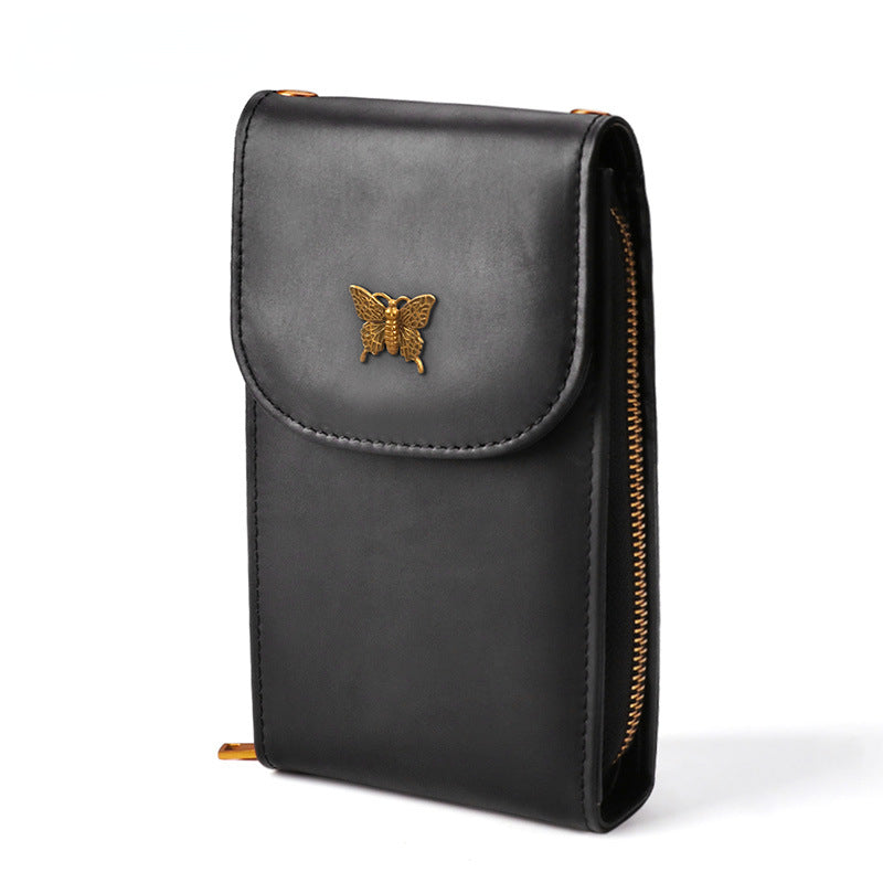 Vintage Chain Crossbody Leather Mini Cellphone Bags 8726-Handbag & Wallet Accessories-Red-Free Shipping Leatheretro