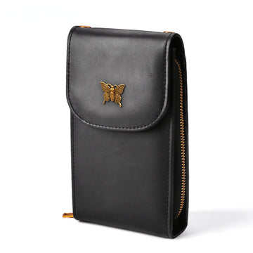 Vintage Chain Crossbody Leather Mini Cellphone Bags 8726-Handbag & Wallet Accessories-Red-Free Shipping Leatheretro