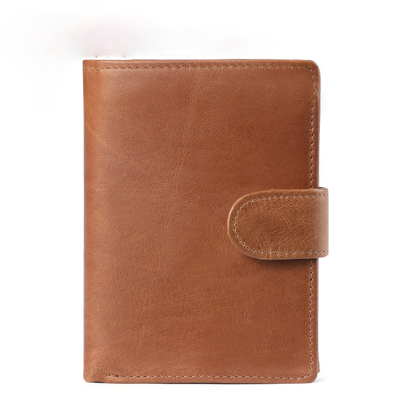 Retro Handmade Leather Large Storage Wallet J2063-Leather Wallets-Brown-Free Shipping Leatheretro