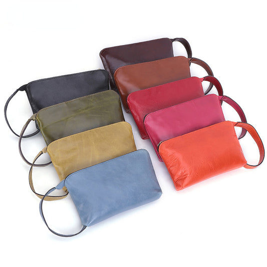 Fashion Leather Storage Bag Cellphone Bag 9380-Handbags, Wallets & Cases-Green-Free Shipping Leatheretro