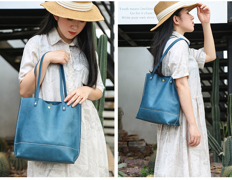 Women Vintage Causal Leatehr Handbags J8832-Leather Handbags-Black-Free Shipping Leatheretro