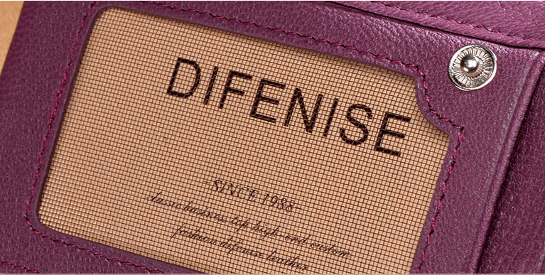 Large Storage Leather Double Long Wallets for Women 3482-Handbags, Wallets & Cases-Purple-Free Shipping Leatheretro