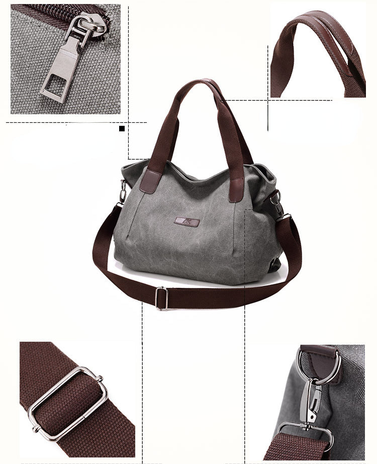 Vintage Large Storage Canvas Bags for Traveling 848-Duffel Bags-Purple-Free Shipping Leatheretro