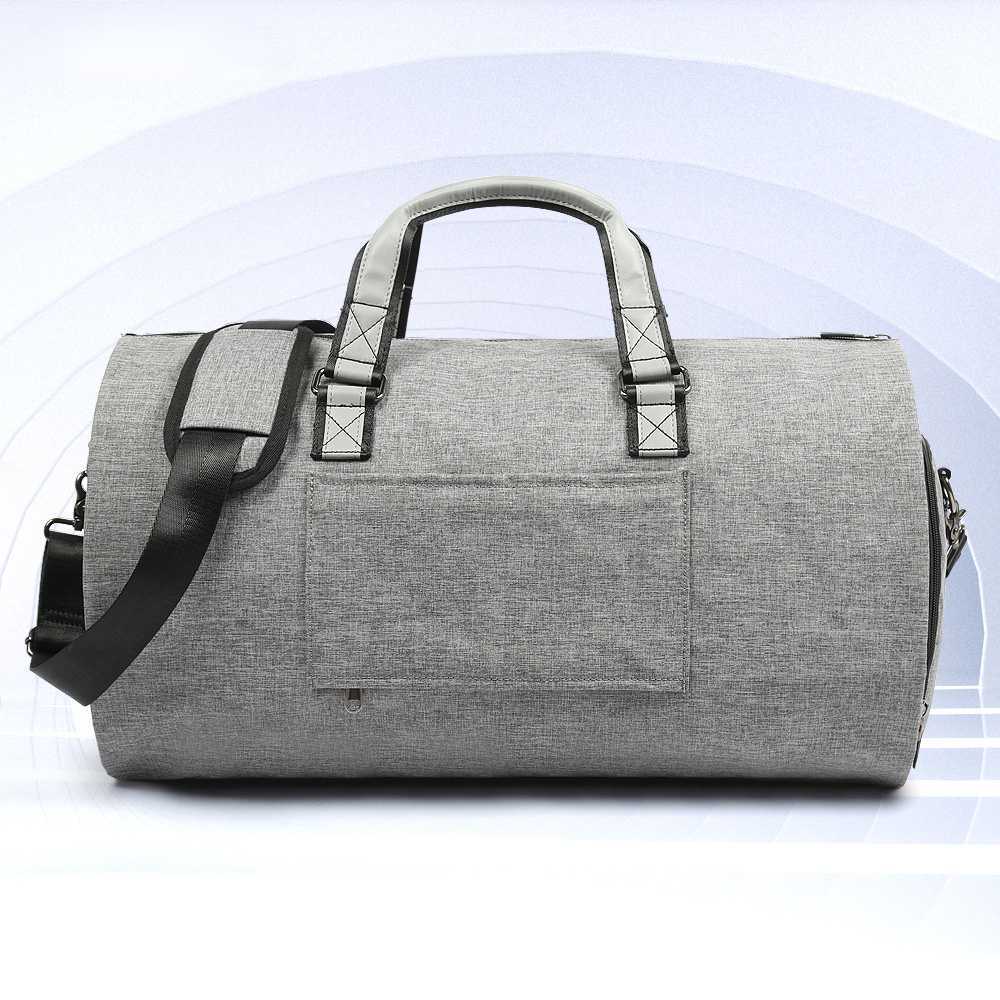 Large Storage Gym Traveling Weekend Bag 5850-Duffle Bag-Light Gray-Free Shipping Leatheretro