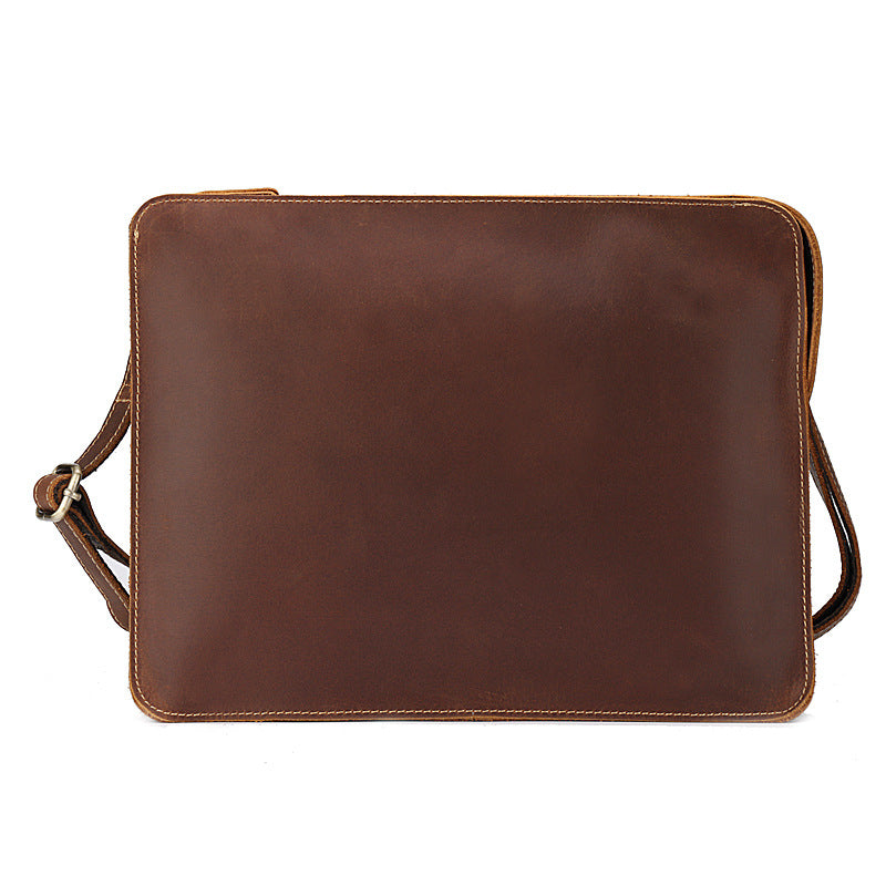 Vintage Leather Envelope Shoulder Ipad Bags 0073-Leather Briefcase-Style 1-Free Shipping Leatheretro