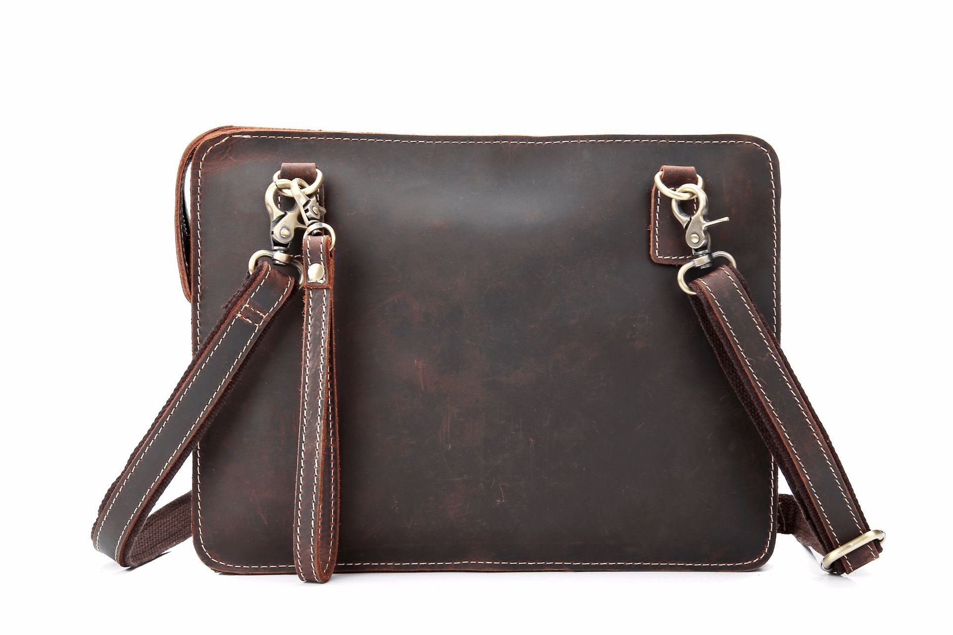 New Retro Crossbody Shoudler Leather Bags Q005-Leather Bags-Coffee-Small-Free Shipping Leatheretro