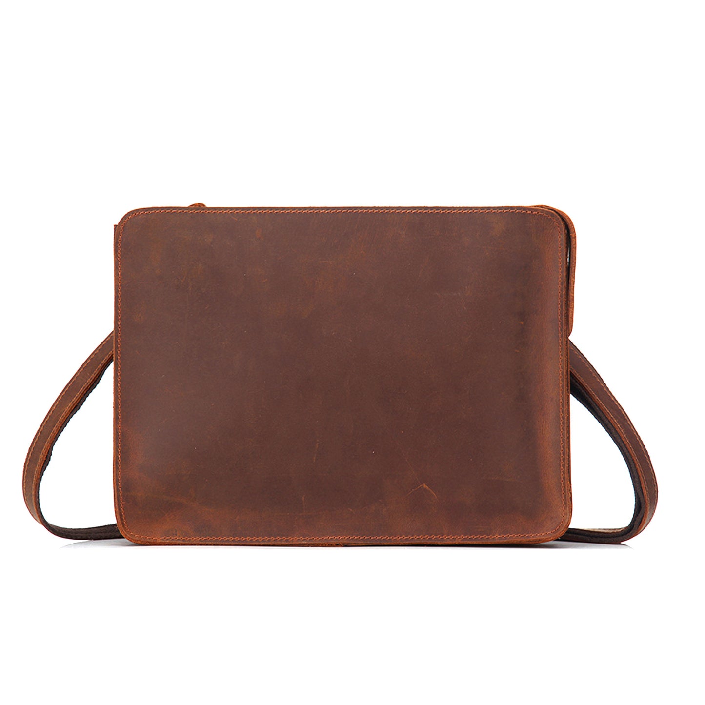 New Retro Crossbody Shoudler Leather Bags Q005-Leather Bags-Brown-Small-Free Shipping Leatheretro