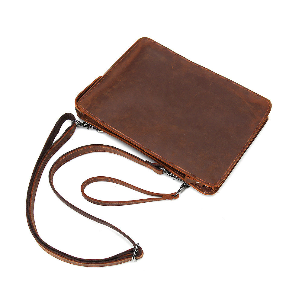 New Retro Crossbody Shoudler Leather Bags Q005-Leather Bags-Coffee-Small-Free Shipping Leatheretro
