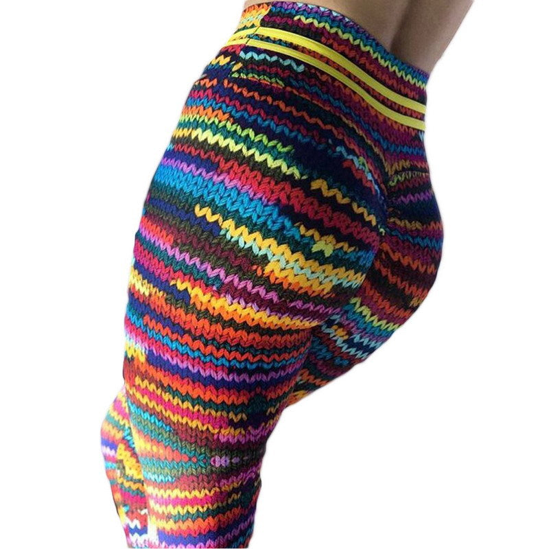 Fashion Colorful Printed Yoga Pants-Leggings-Colorful-S-Free Shipping Leatheretro