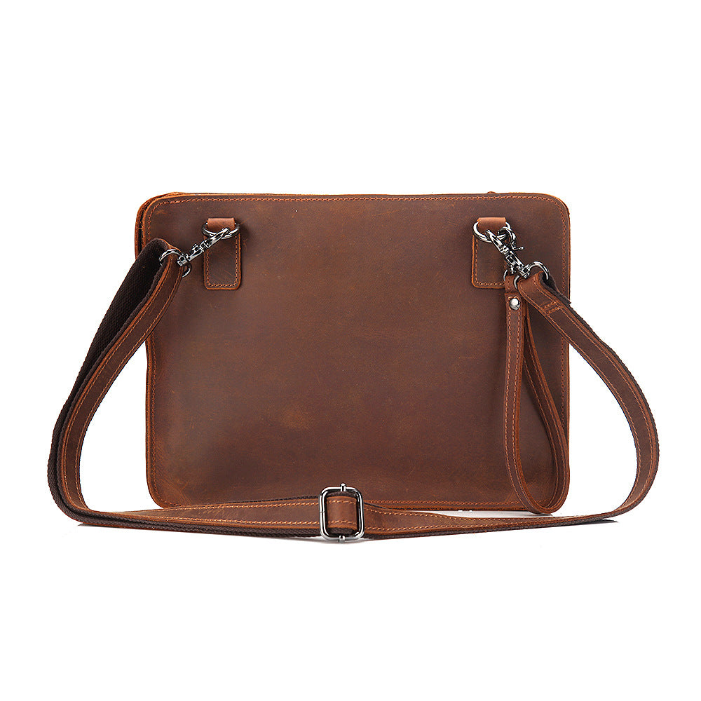 New Retro Crossbody Shoudler Leather Bags Q005-Leather Bags-Coffee-Small-Free Shipping Leatheretro