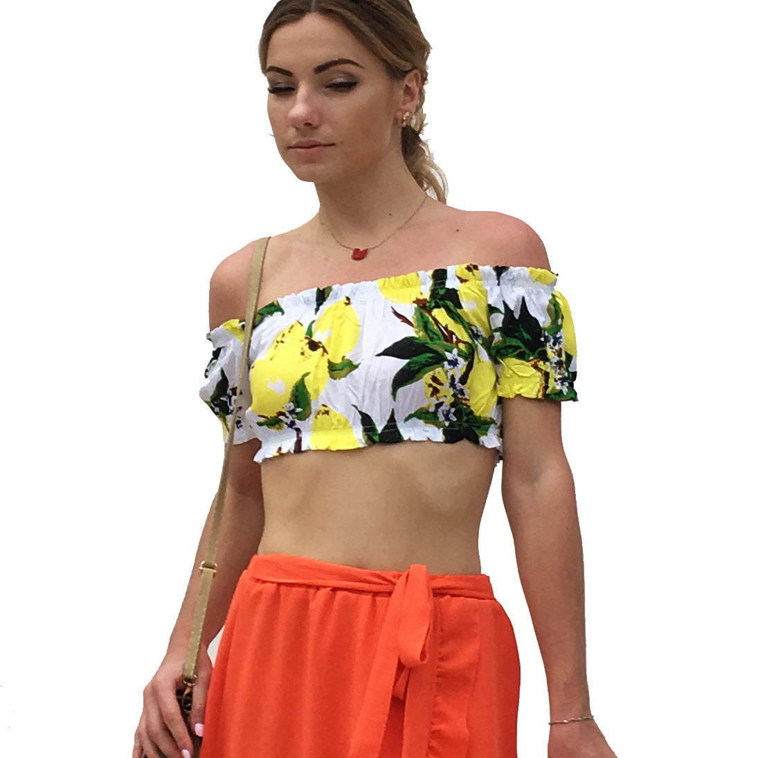 Sexy Off The Shoulder Short Sleeves Tops-Shirts & Tops-The same as picture-S-Free Shipping Leatheretro