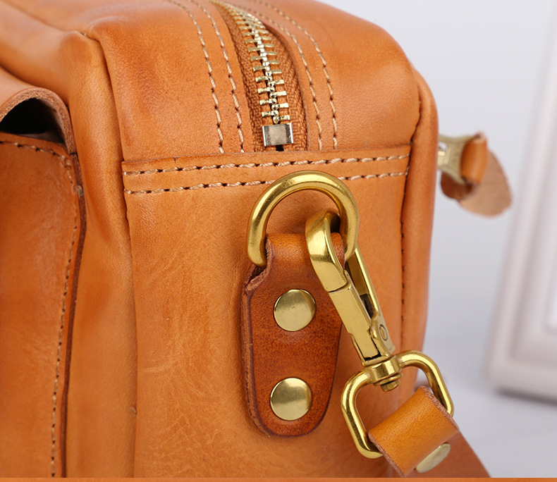 Vintage Vegetable Tanned Leather Messenger Bags for Women 008-Handbags, Wallets & Cases-Wine Red-Free Shipping Leatheretro