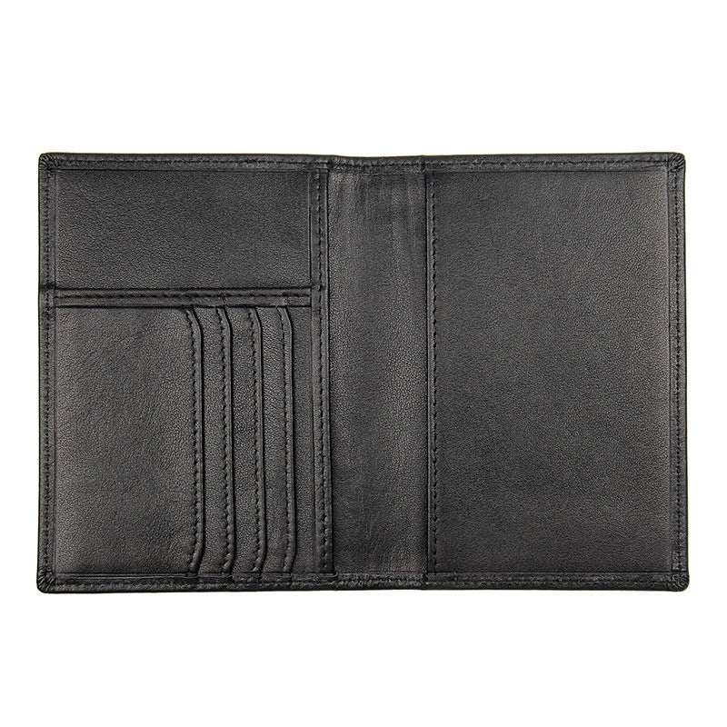 Vintage RFID Leather Passport Case 8190-Leather Passport Case-Black-Free Shipping Leatheretro