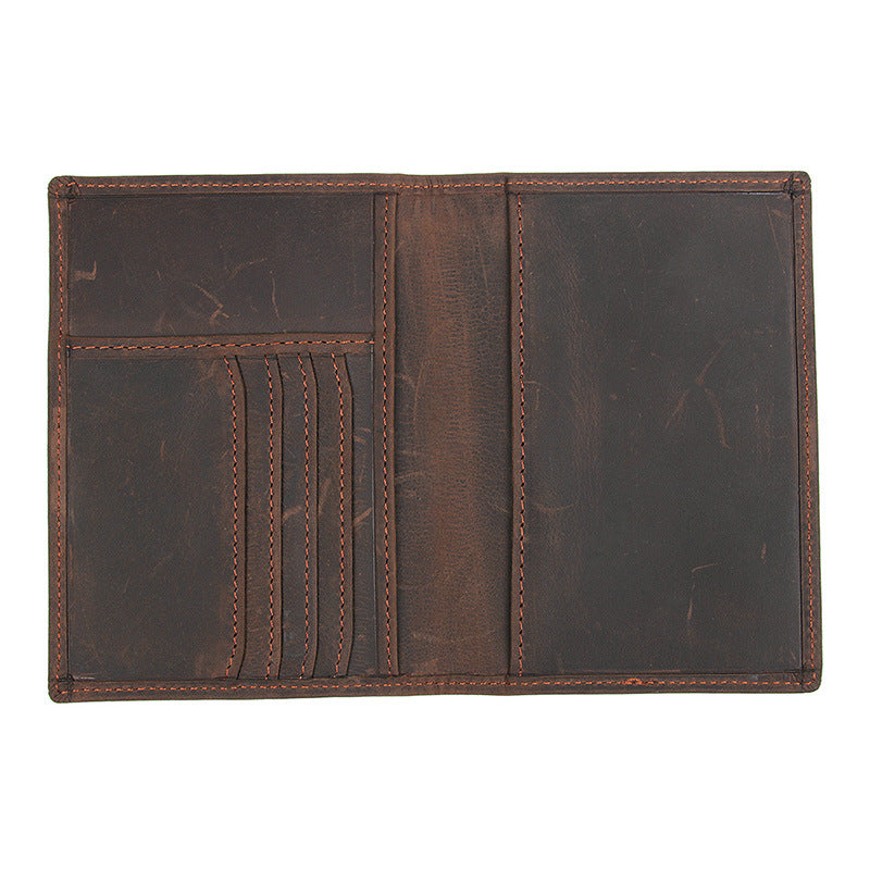 Vintage RFID Leather Passport Case 8190-Leather Passport Case-Black-Free Shipping Leatheretro