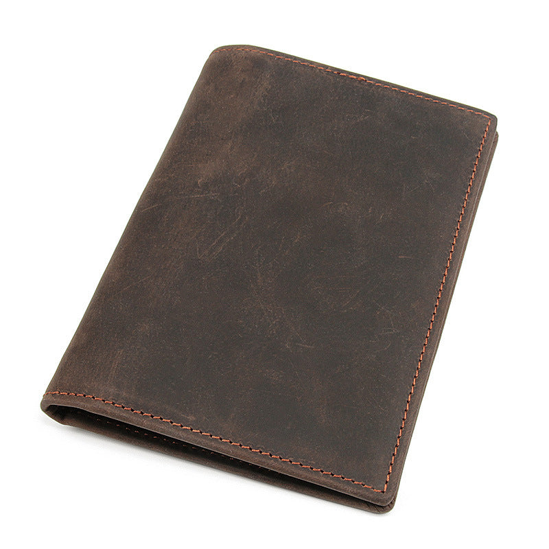 Vintage RFID Leather Passport Case 8190-Leather Passport Case-Black-Free Shipping Leatheretro