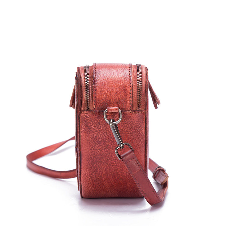 Leisure Heart Shape Design Leather Women Shoulder Bags 8055-Handbags-Red-Free Shipping Leatheretro