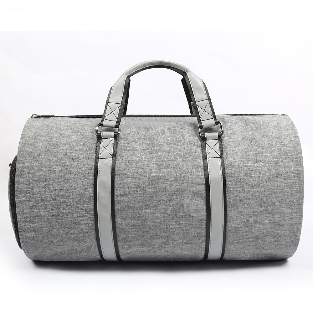 Large Storage Gym Traveling Weekend Bag 5850-Duffle Bag-Light Gray-Free Shipping Leatheretro