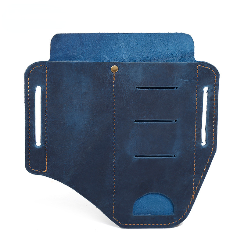 Men Organizer Tactical Package Leather Waist Bags J6547-Leather Waist Bag-Brown-Free Shipping Leatheretro