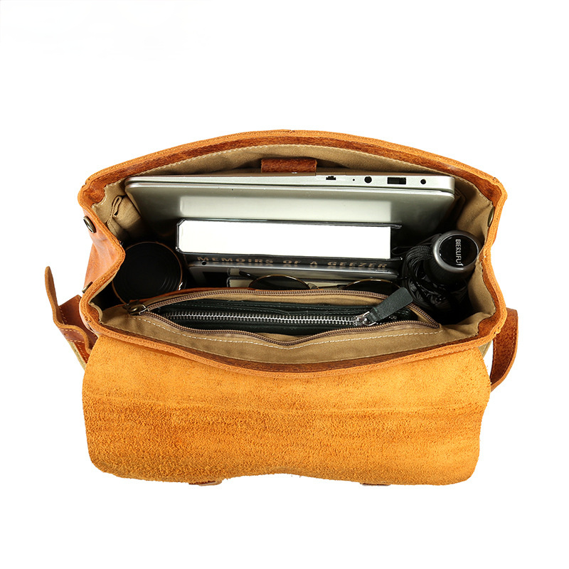 Brown Handmade Leather Retro Backpack P8175-Leather Backpack-Brown-Free Shipping Leatheretro