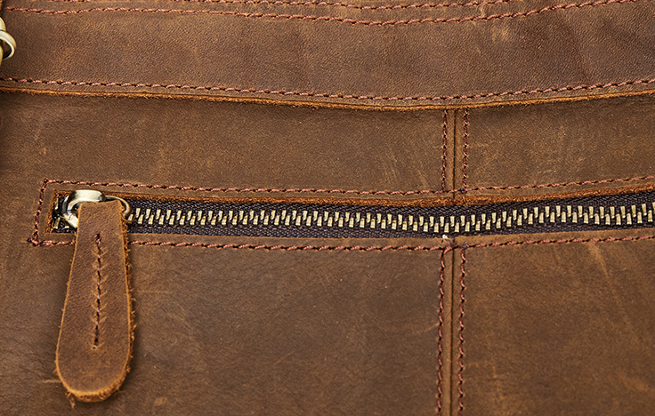 Brown 15.6" Vintage Leather Backpack J1224-Leather Backpack-Brown-Free Shipping Leatheretro