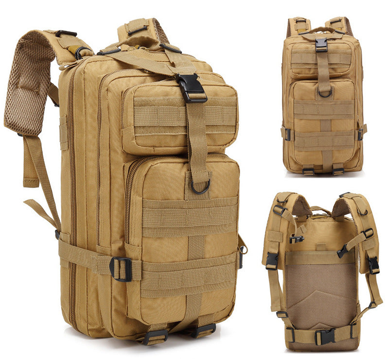 Men Large Storage Hiking Tacnic Backpack-Backpacks-Khaki-Free Shipping Leatheretro