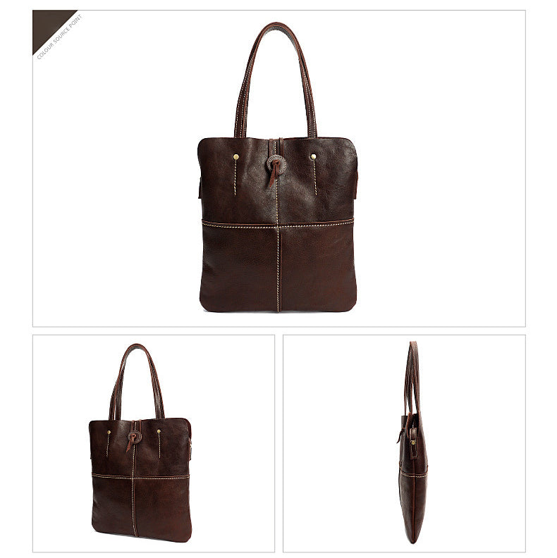 Vintage Handmade Leather Handbags for Women 8071-Handbags-Coffee-Free Shipping Leatheretro