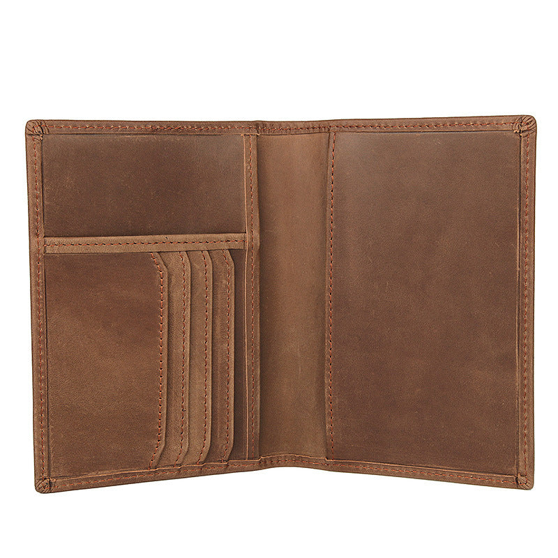 Vintage RFID Leather Passport Case 8190-Leather Passport Case-Black-Free Shipping Leatheretro