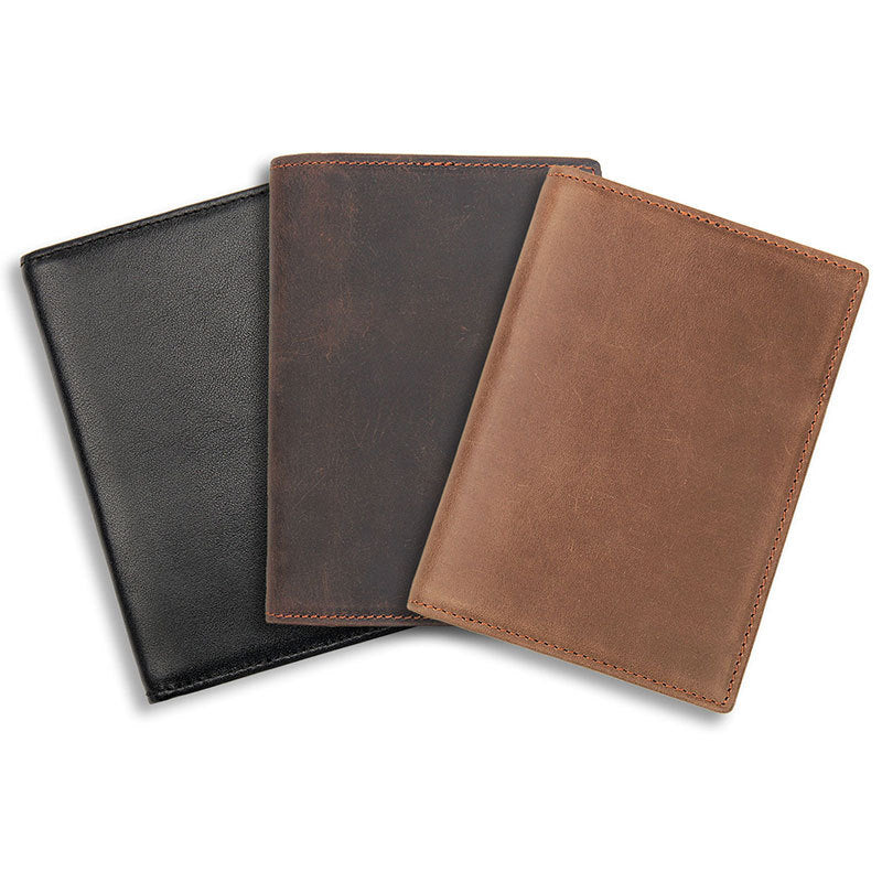 Vintage RFID Leather Passport Case 8190-Leather Passport Case-Black-Free Shipping Leatheretro
