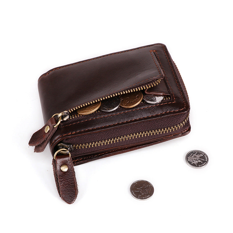 Vintage Fashion Leather RFID Multi Cards Cases K035-Leather Cases-Brown-Free Shipping Leatheretro