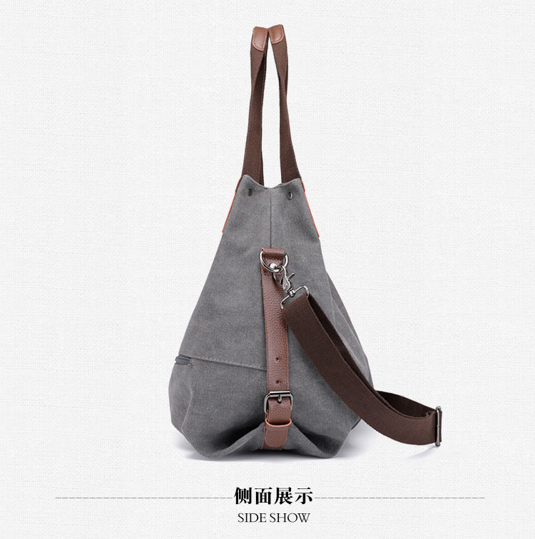 Casual Canvas Tote Handbags for Women K1737-Handbags-Green-Free Shipping Leatheretro